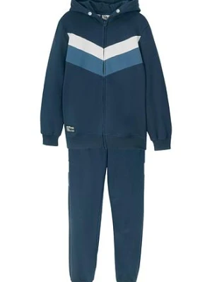 Dres sportowy z czystej bawełny organicznej (kompl. 2-częściowy) BonPrix niebieski
