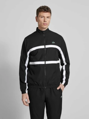 Dres w kroju regular fit z paskami w kontrastowym kolorze Lacoste Sport