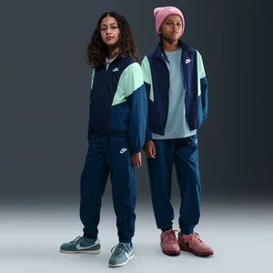 Dres z tkaniny dla dużych dzieci Nike Sportswear - Niebieski