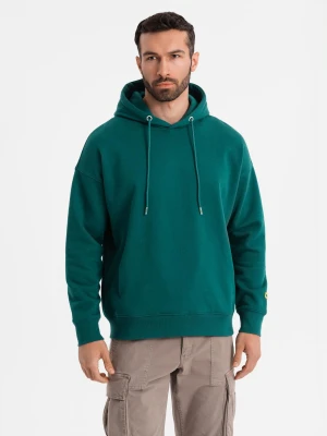 Dresowa bluza unisex z kieszeniami i kapturem – ciemnozielona V17 OU-SNBC-0105
 -                                    M/L Ombre