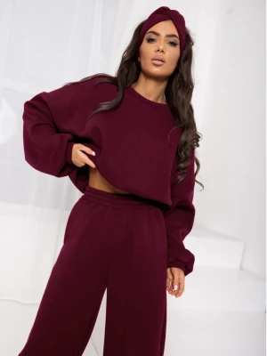 Dresowa opaska turban - bordowa  magmac 