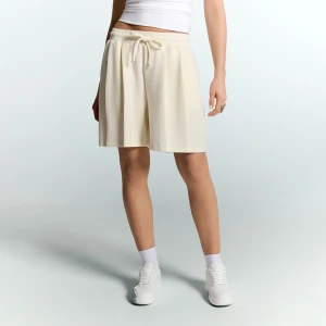 Dresowe jasnożółte szorty z szeroką nogawką House