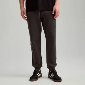 Dresowe joggery z kieszeniami na zamek grafitowe House