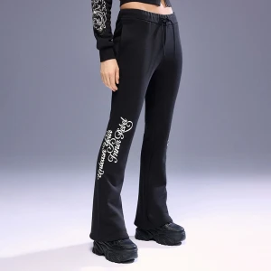 Dresowe spodnie dzwony Von Dutch czarne House