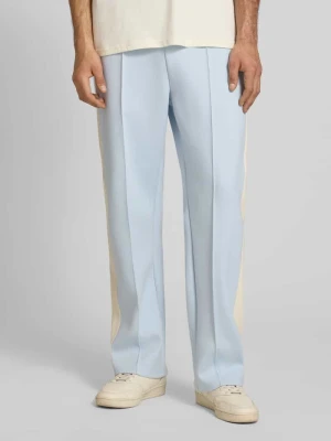 Dresowe spodnie o prostym kroju z haftowanym logo Karl Kani