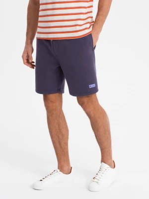 Dresowe szorty unisex ze ściągaczem w pasie – fioletowe V13 OU-SRBC-0101
 -                                    M/L Ombre
