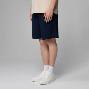 Dresowe szorty z dzianiny strukturalnej granatowe House