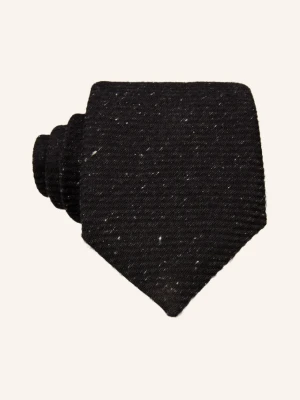 Dressler Krawat schwarz CZARNY