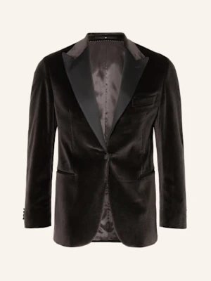 Dressler Marynarka Smokingowa Stevan Regular Fit Z Aksamitu grau