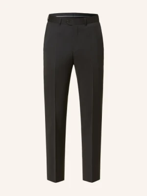 Dressler Spodnie Garniturowe Regular Fit schwarz