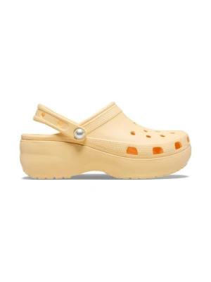 Drewniaki i Chodaki Crocs jasnożółty melanż