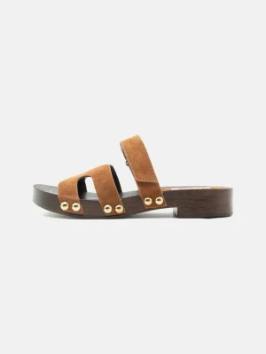 Drewniaki i Chodaki Steve Madden brązowy