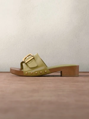 Drewniaki i Chodaki Tamaris khaki