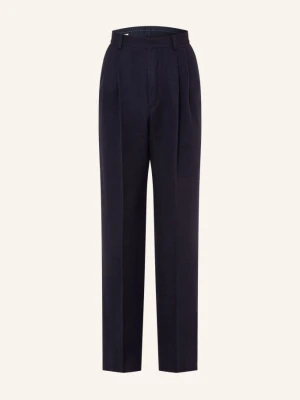 Dries Van Noten Chinosy Panrom O Regularnym Kroju blau GRANATOWY