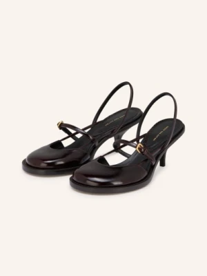 Dries Van Noten Czółenka Z Paskiem rot