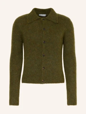 Dries Van Noten Kardigan gruen ZIELONY