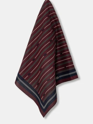 Drôle de Monsieur apaszka bawełniana Le Foulard Rayure Monogramme