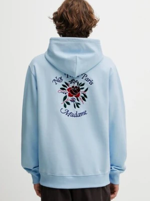 Drôle de Monsieur bluza bawełniana Hoodie Slogan Rose