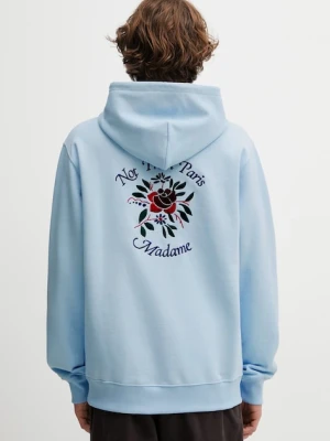 Drôle de Monsieur bluza bawełniana Hoodie Slogan Rose