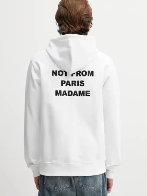 Drôle de Monsieur bluza bawełniana Le Hoodie Slogan Drole de Monsieur biały
