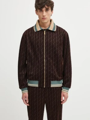 Drôle de Monsieur bluza La Veste SurvÍtement Monogramme męska kolor brązowy wzorzysta I.SJ008.PL159