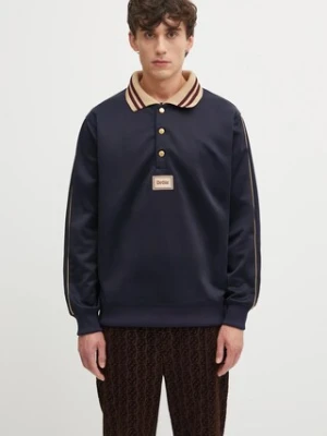 Drôle de Monsieur bluza Le Polo DrUle męskie kolor granatowy gładka I.PL137.PL165