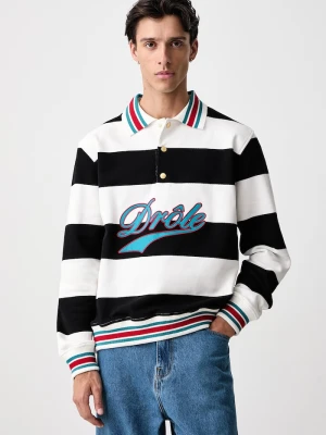 Drôle de Monsieur bluza męska bawełniana Drule Embroidered Drole de Monsieur biały