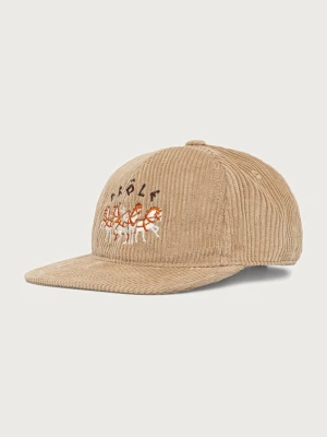 Drôle de Monsieur czapka bejsbolówka męska sztruksowa Flat Drule Horses Embroidery Drole de Monsieur beżowy