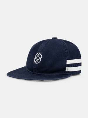 Drôle de Monsieur czapka z daszkiem bawełniana La Casquette D Miroir kolor granatowy z aplikacją G-CP169-CO138-DNY