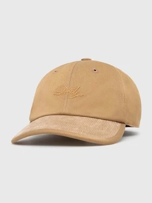 Drôle de Monsieur czapka z daszkiem La Casquette Drôle Gabardine kolor beżowy z aplikacją D-CP149-CO111-DBG