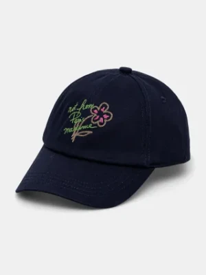 Drôle de Monsieur czapka z daszkiem La Casquette Slogan Esquisse dziewczęcy kolor granatowy G-CP141-CO138-NY