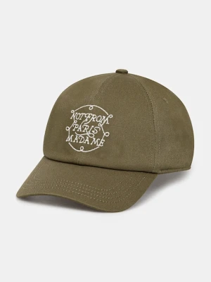 Drôle de Monsieur czapka z daszkiem La Casquette Slogan Tresses kolor zielony H.CP178.CO138