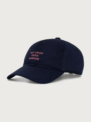 Drôle de Monsieur czapka z daszkiem męska bawełniana Slogan Drole de Monsieur granatowy