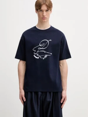 Drôle de Monsieur Dandy Dog T-shirt bawełniany męski Drole de Monsieur