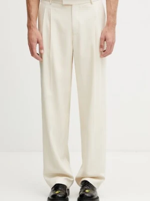 Drôle de Monsieur Golfeur spodnie garniturowe z wiskozą męskie