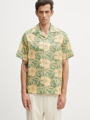 Drôle de Monsieur Hibiscus Monoramme koszula bawełniana męska