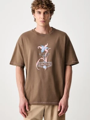 Drôle de Monsieur Iris T-shirt bawełniany męski Drole de Monsieur