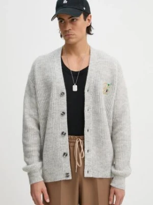 Drôle de Monsieur kardigan wełniany Le Cardigan D Raisin kolor szary E.CA130.PA021.GY Le Cardigan D Raisin