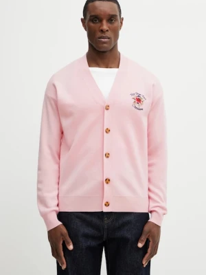 Drôle de Monsieur kardigan wełniany Slogan Rose