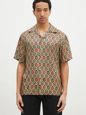 Drôle de Monsieur koszula La Chemise Ornements męska kolor multicolor relaxed F-SH198-VI015-NY