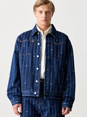 Drôle de Monsieur La veste Denim Monogramme kurtka jeansowa męska