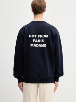 Drôle de Monsieur Le Sweatshirt Slogan bluza bawełniana męska Drole de Monsieur