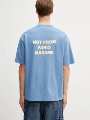 Drôle de Monsieur Le T-shirt Slogan t-shirt bawełniany męski