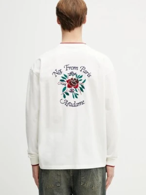 Drôle de Monsieur longsleeve bawełniany Manches Longues Slogan Rose