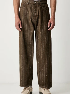 Drôle de Monsieur Monogram jeansy relaxed fit męskie Drole de Monsieur
