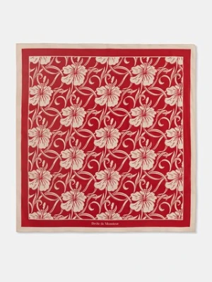 Drôle de Monsieur Monogramme Hibiscus apaszka bawełniana damska