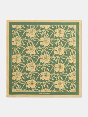 Drôle de Monsieur Monogramme Hibiscus apaszka bawełniana męska