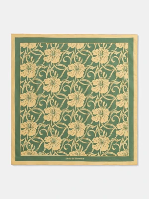 Drôle de Monsieur Monogramme Hibiscus apaszka bawełniana męska Drole de Monsieur