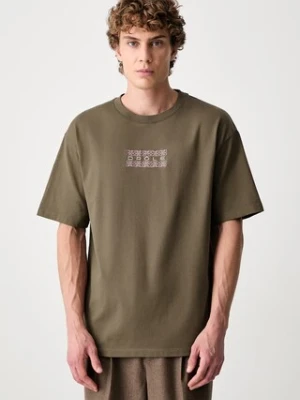Drôle de Monsieur Ornements T-shirt bawełniany męski Drole de Monsieur