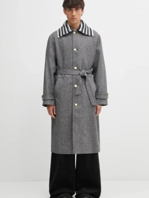 Drôle de Monsieur płaszcz wełniany Le Manteau Tweed